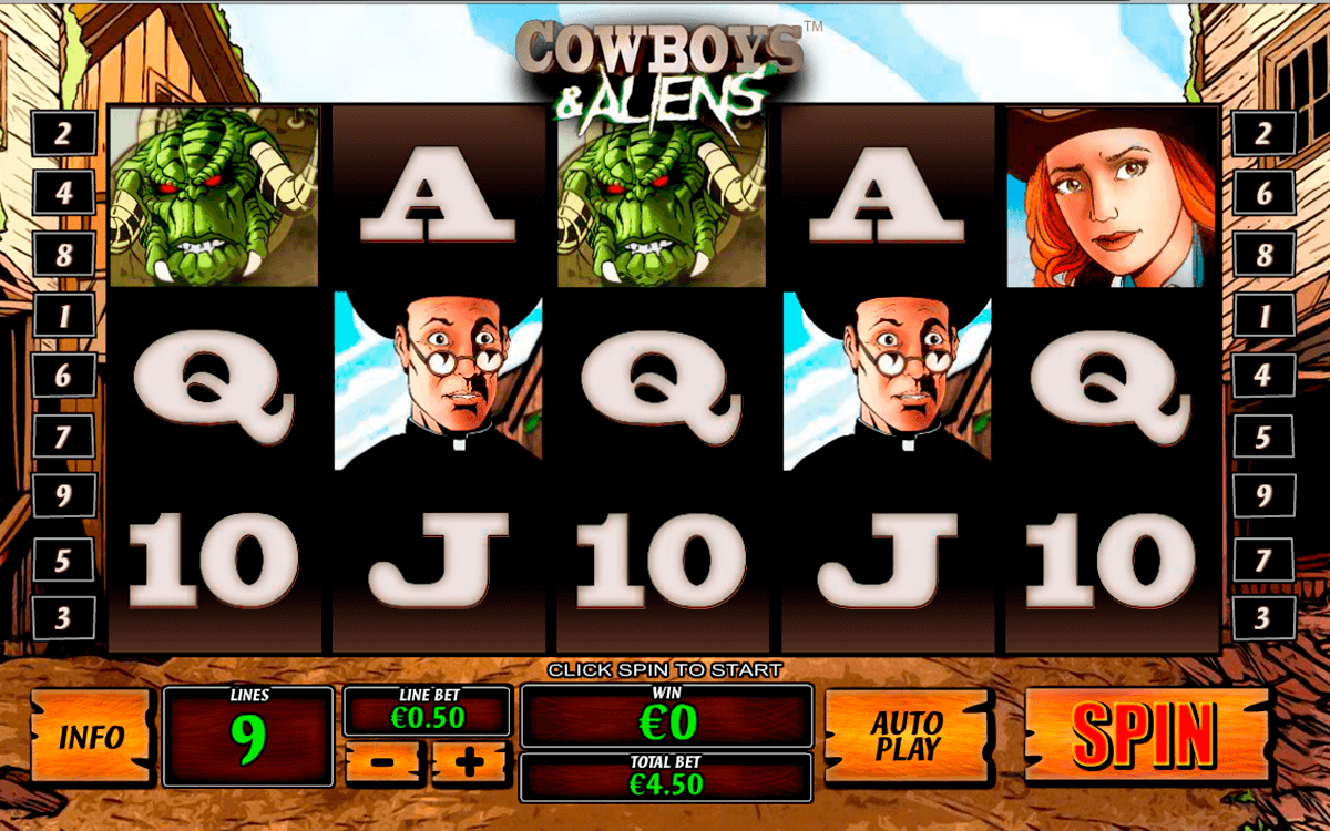 cowboys and aliens playtech