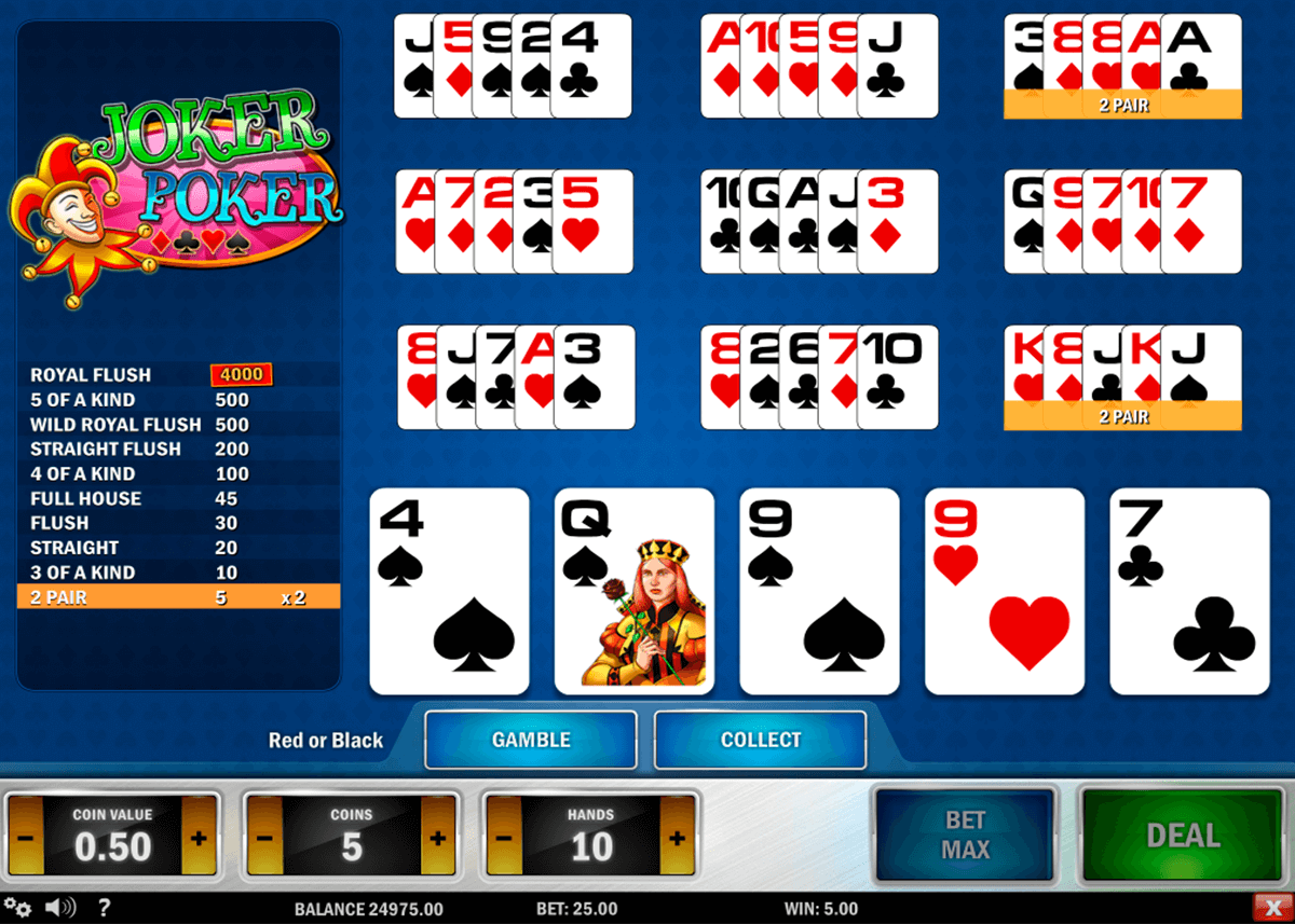 joker poker playn go