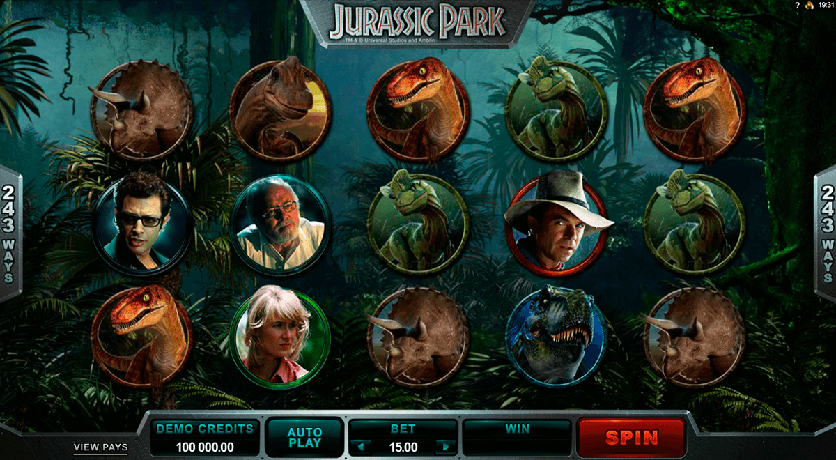 jurassic park microgaming