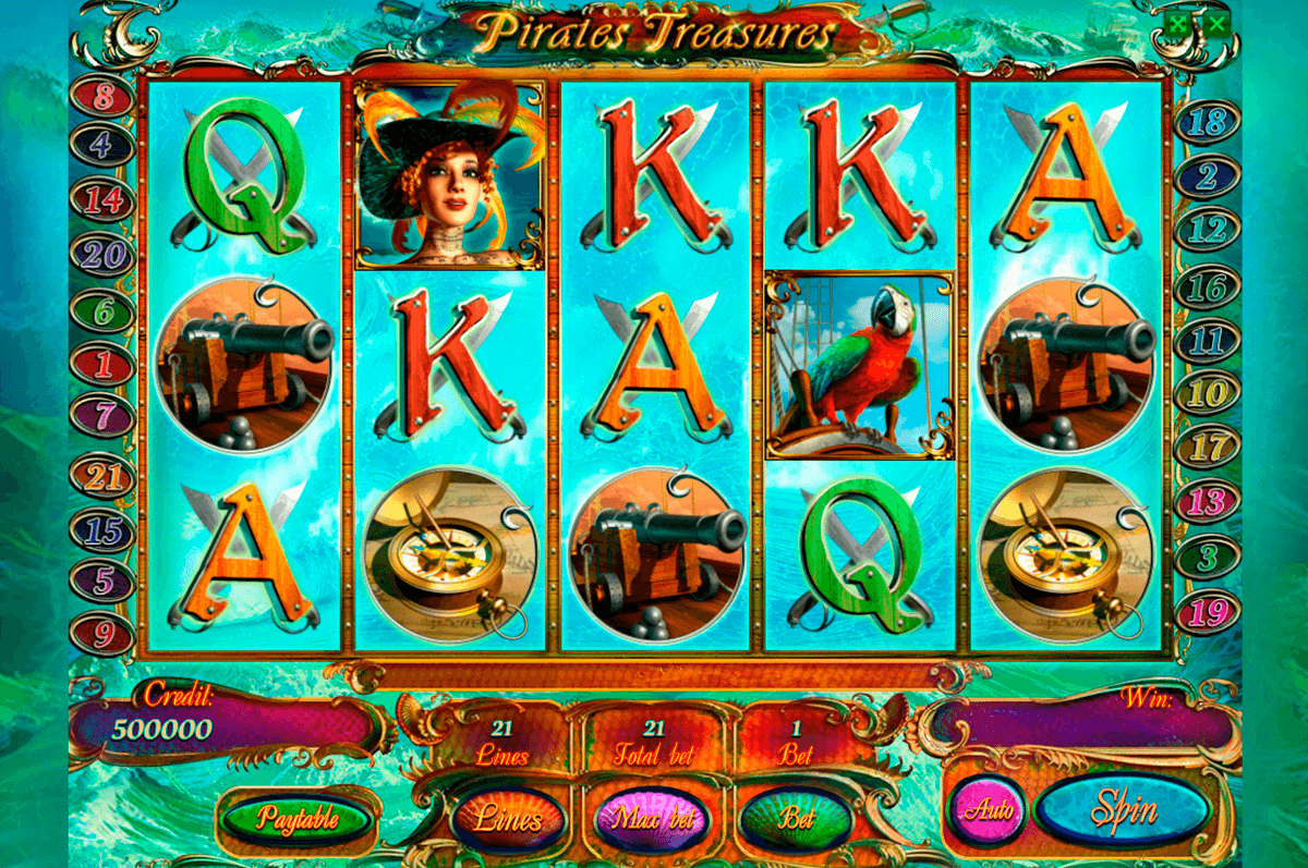 pirates treasures playson