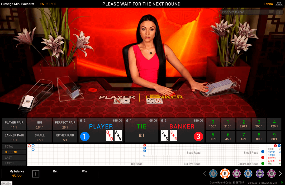 prestige baccarat playtech