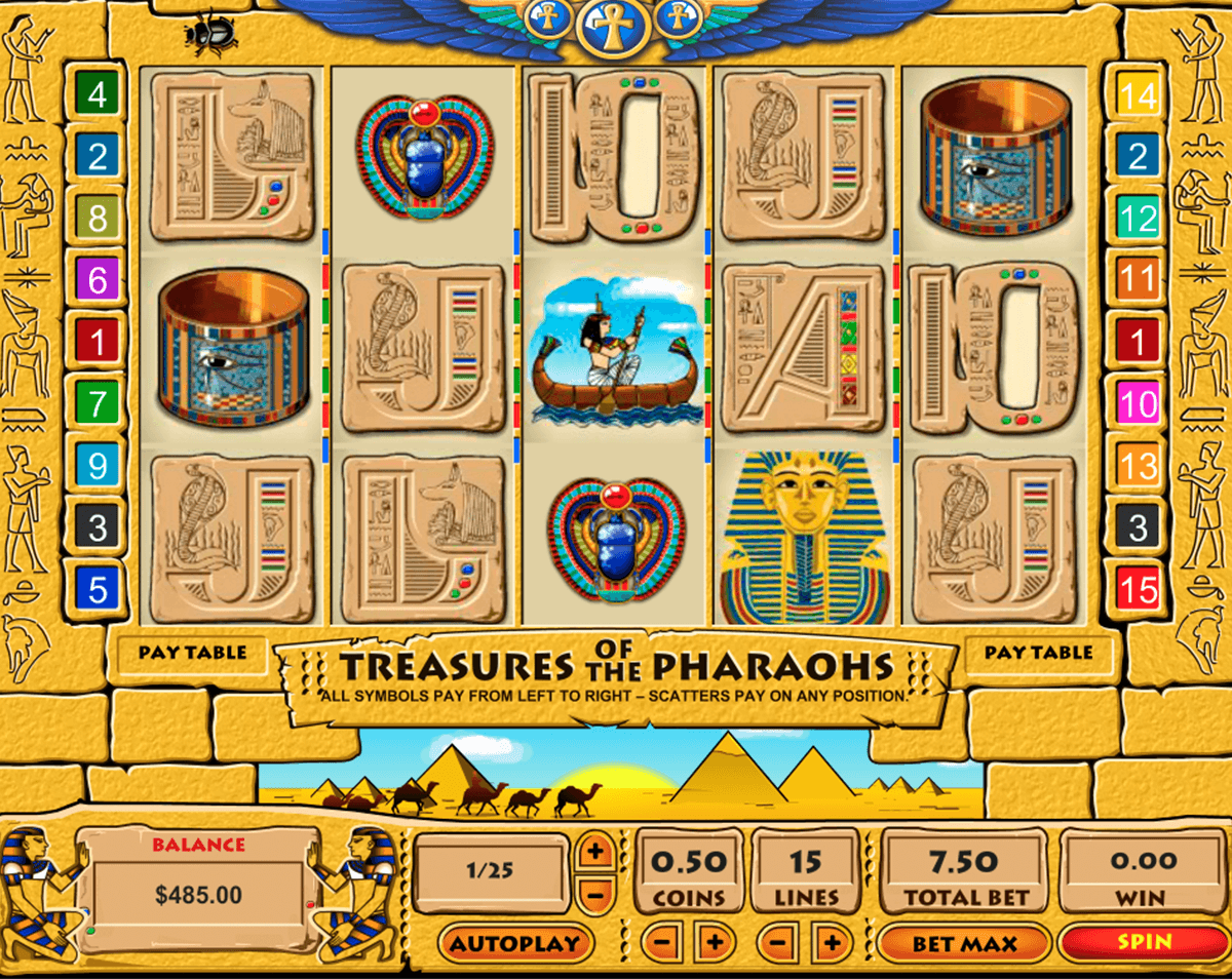 treasure of the pharaohs pragmatic