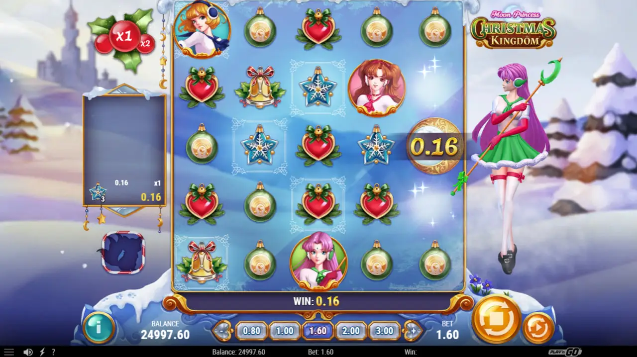 おすすめのクリスマスカジノスロットMoon Princess Christmas Kingdom 
