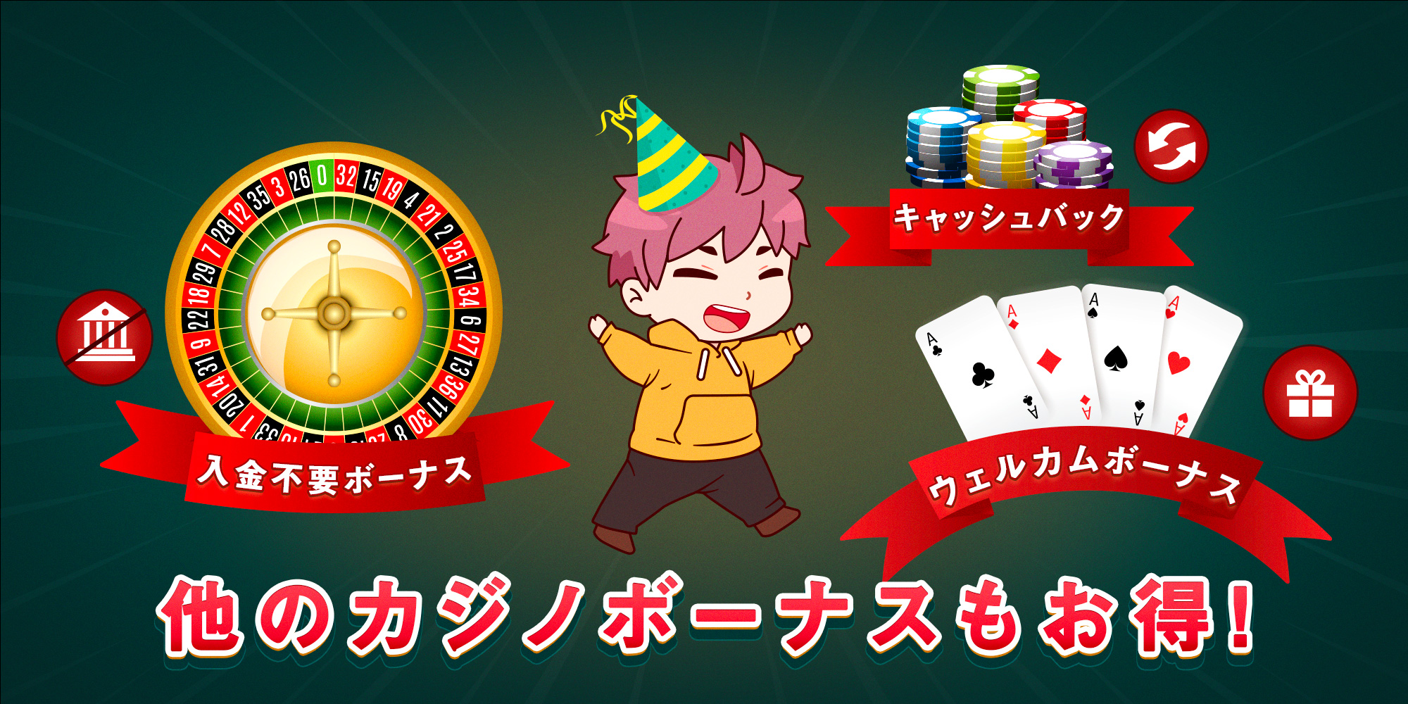 バースデーボーナス カジノギャンブル 