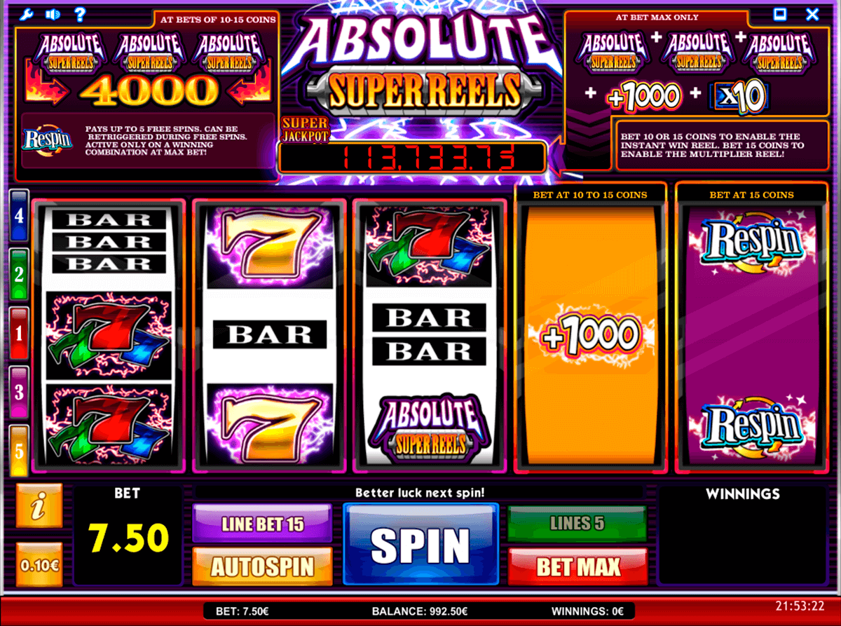 absolute super reels isoftbet