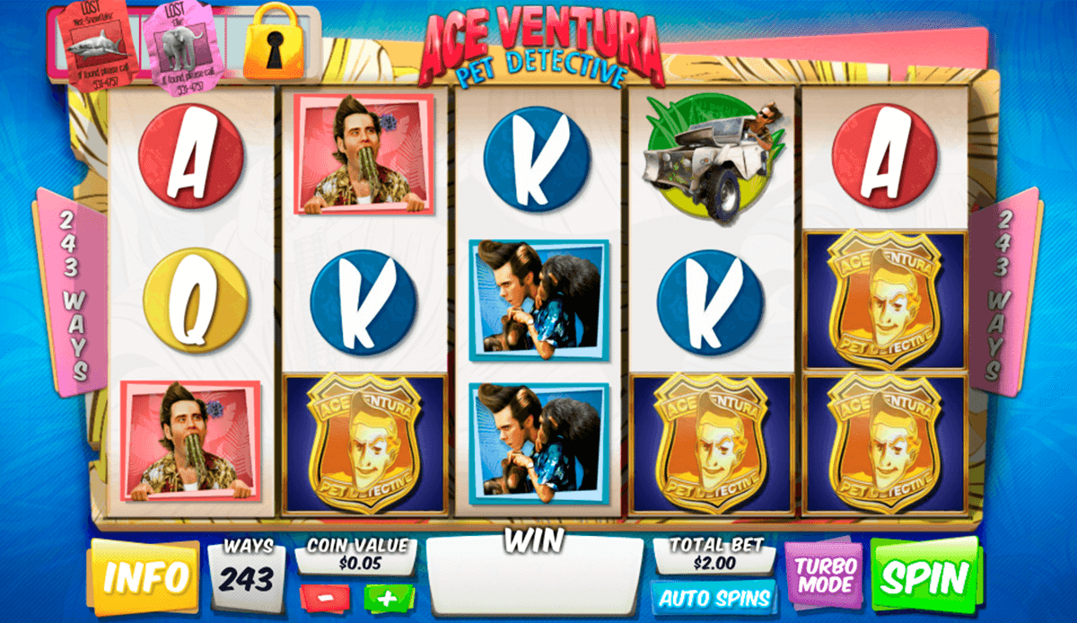 ace ventura pet detective playtech