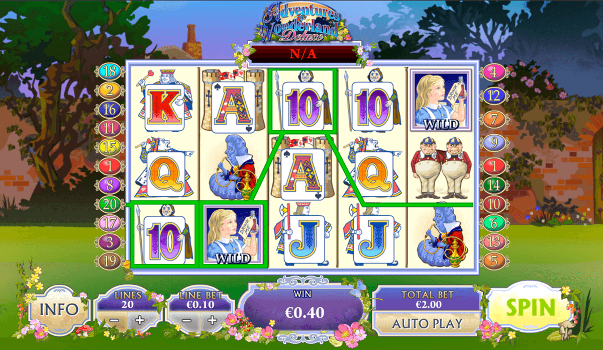 adventures in wonderland playtech