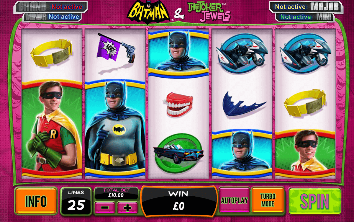 batman the joker jewels playtech