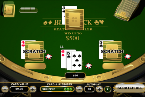 ブラックジャック スクラッチカード｜Blackjack Scratchをプレイ！