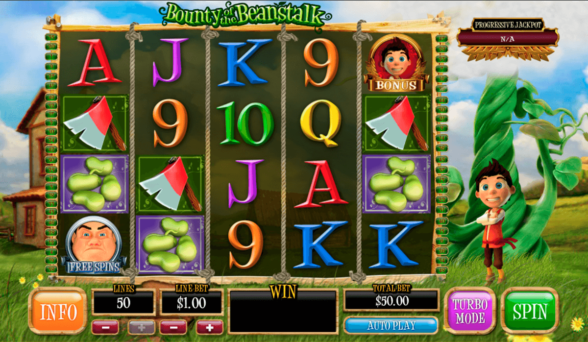bounty of the beanstalk playtech