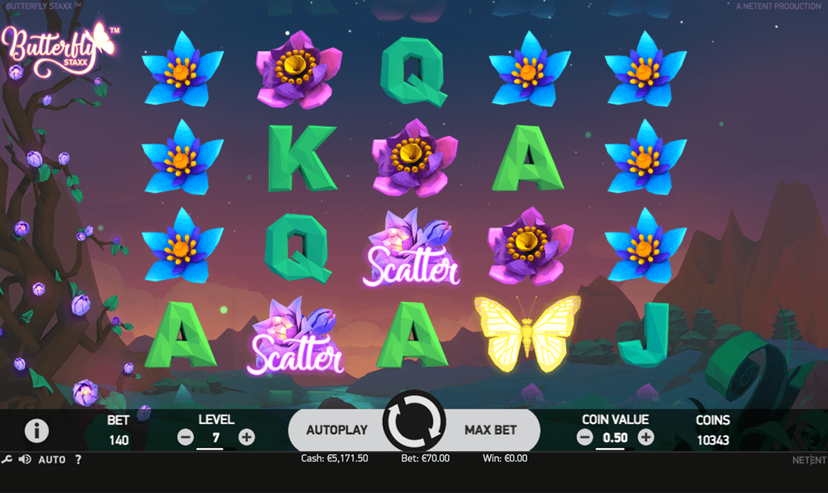 butterfly sta netent