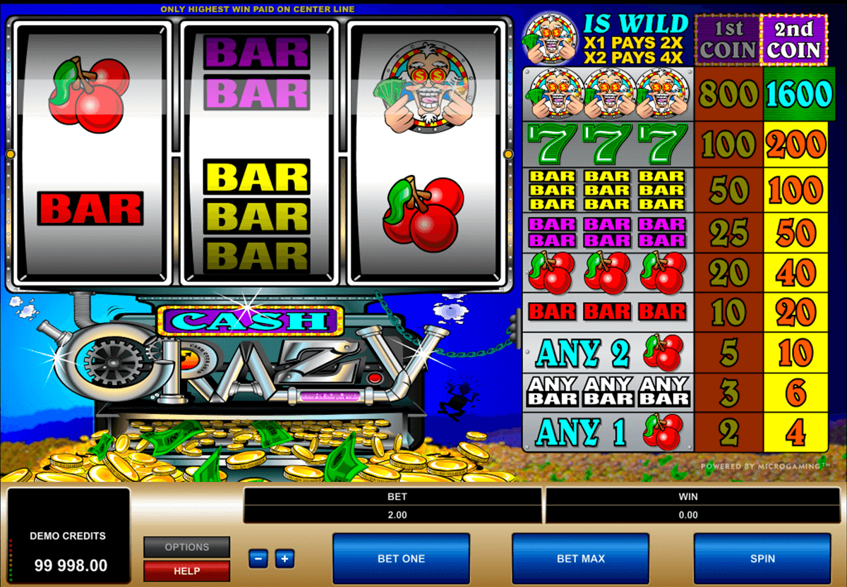 cash crazy microgaming