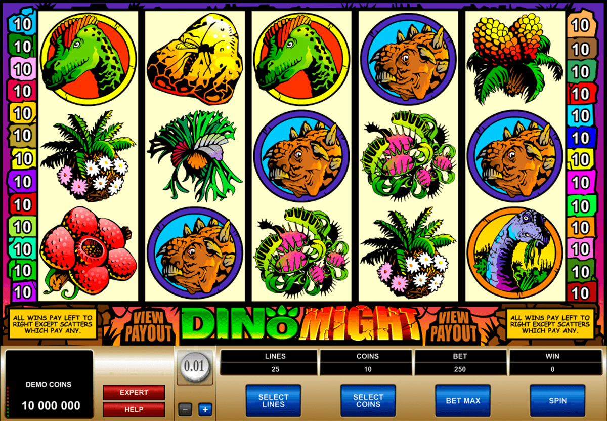 dino might microgaming