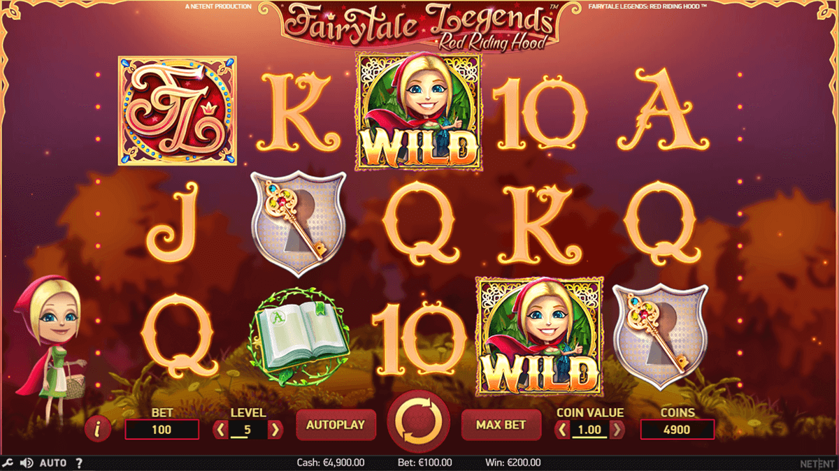fairytale legends red riding hood netent