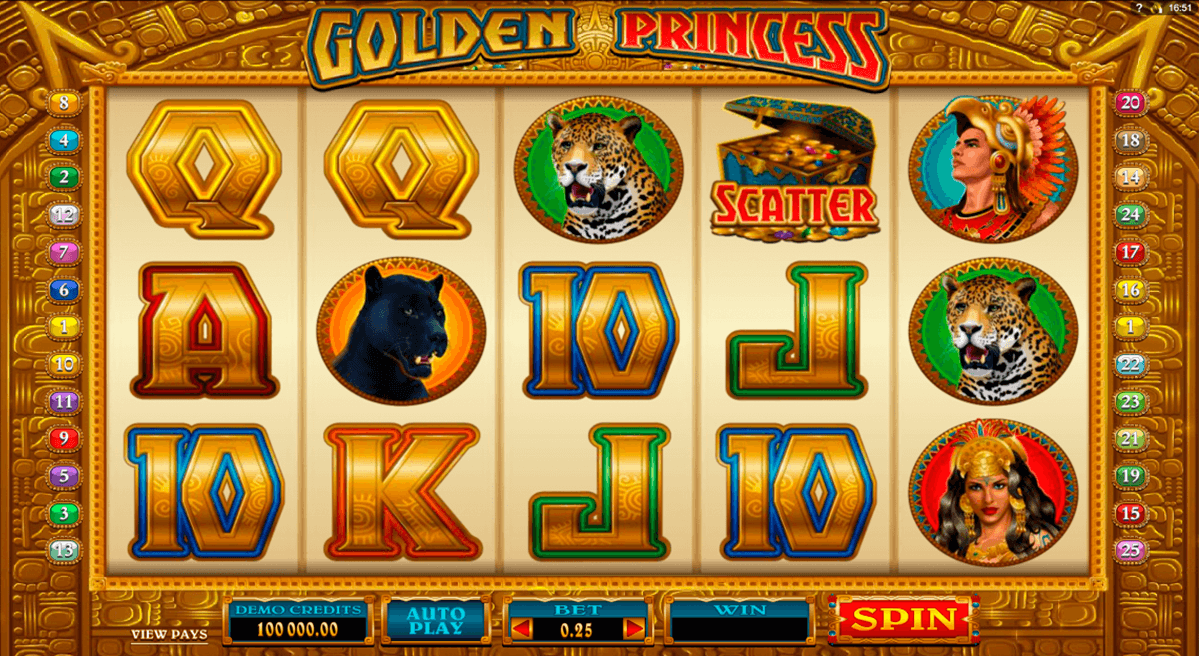 golden princess microgaming