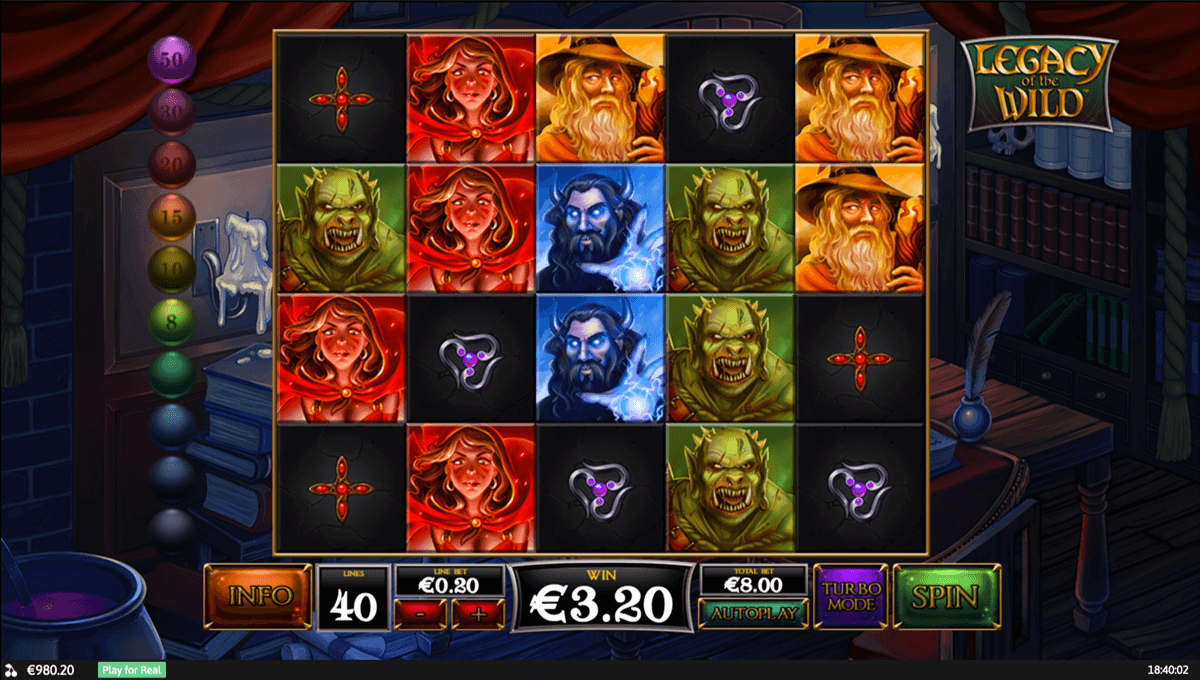 legacy of the wild playtech