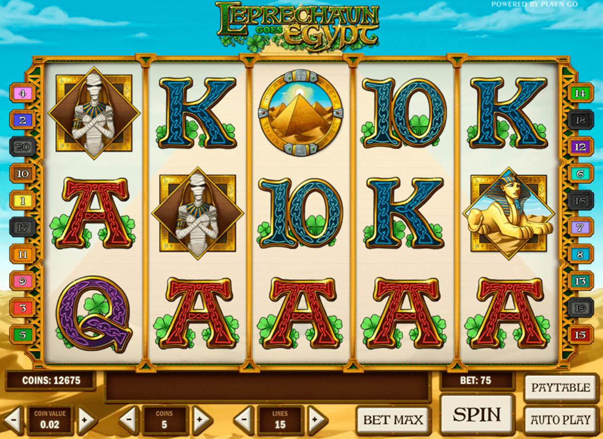 leprechaun goes egypt playn go