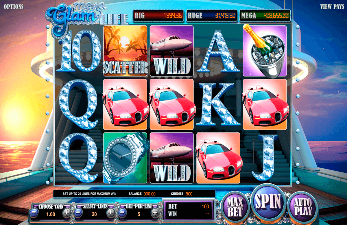 mega glam life betsoft