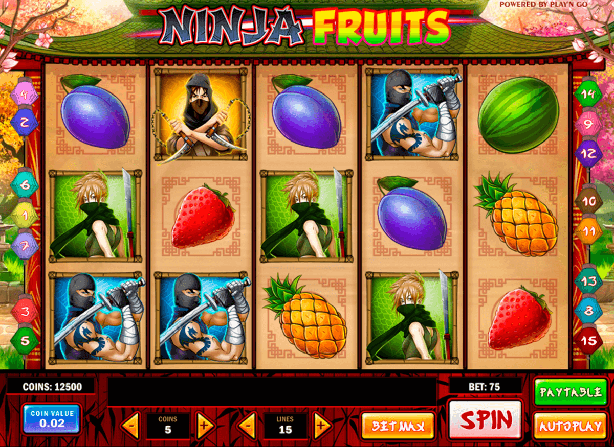 ninja fruits playn go