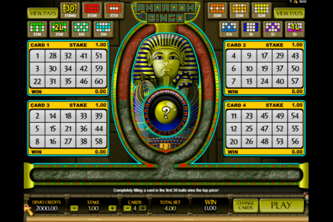 pharaoh bingo microgaming