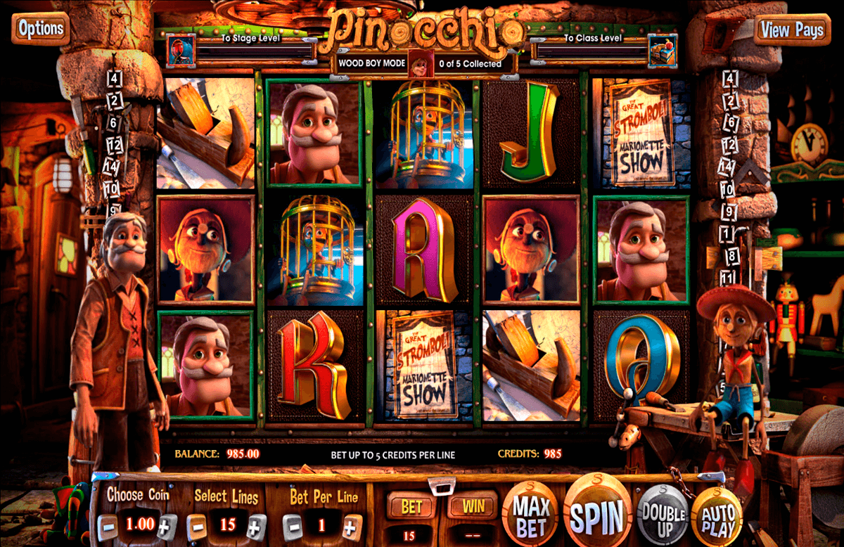pinocchio betsoft