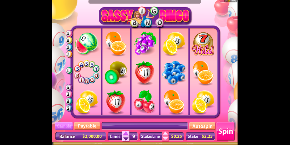 sassy bingo microgaming