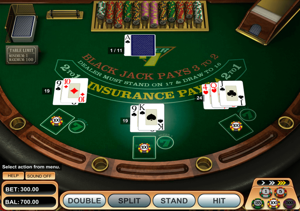 super 7 blackjack betsoft
