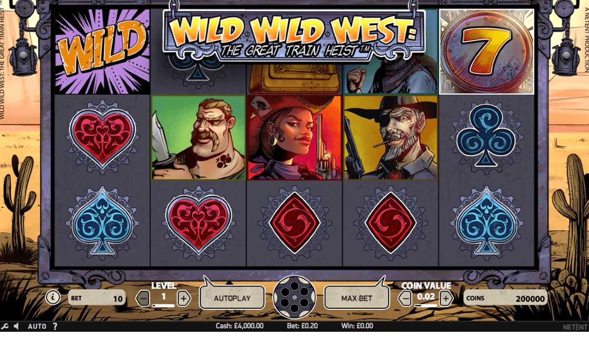 wild wild west the great train heist netent